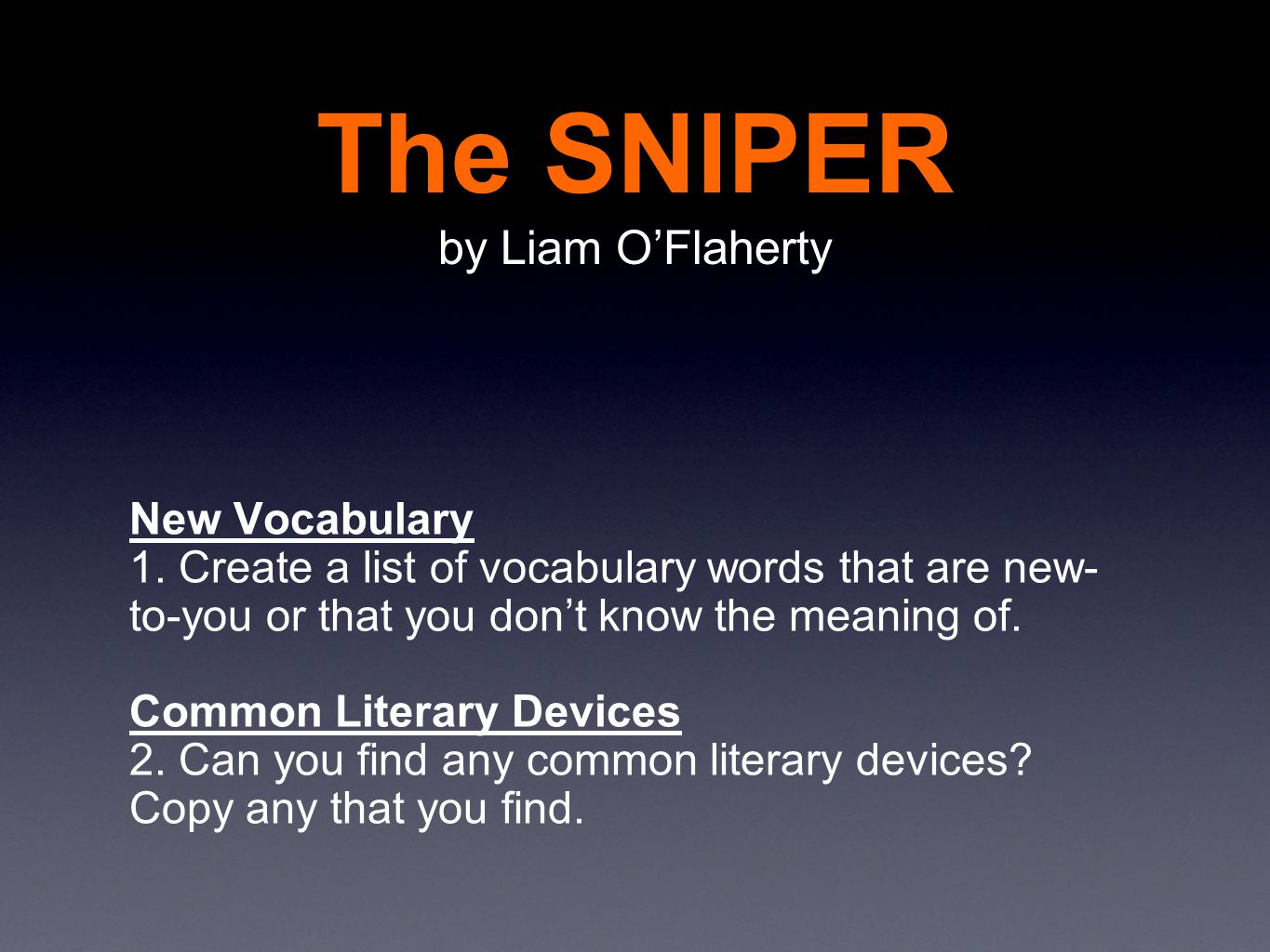 The sniper a story about the